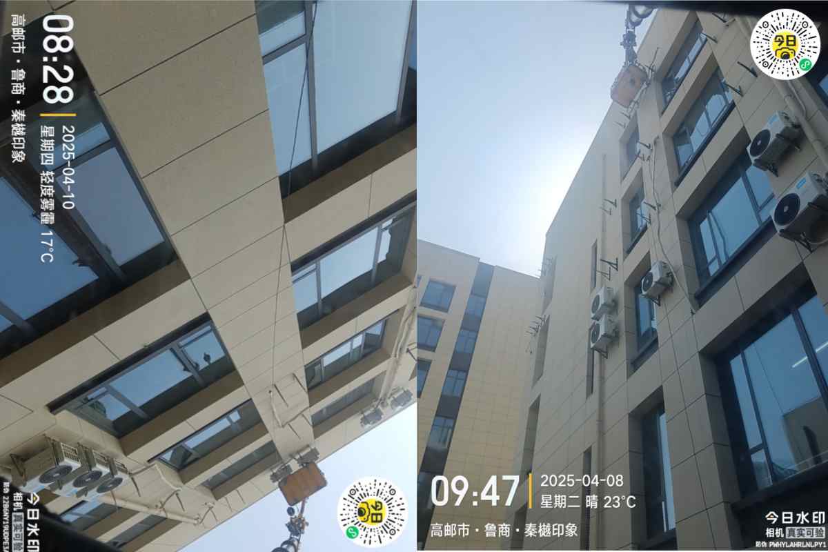 高邮市鲁商秦樾印象小区吊装作业实拍 吊车尹